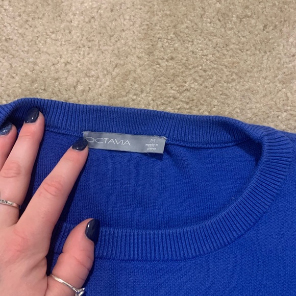 Octavia Blue Crewneck Sweater - Picture 4 of 7